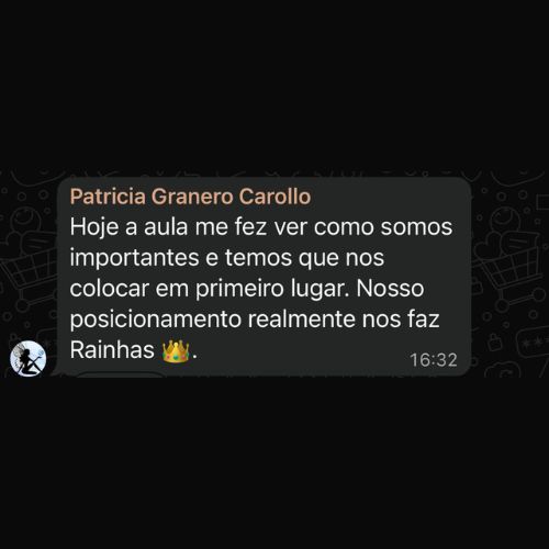 Depoimento de Patricia Granero Carollo sobre a Aula Magna